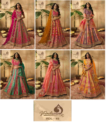 Vrindavan Vol-45 Royal Banarasi Silk Lehenga Choli