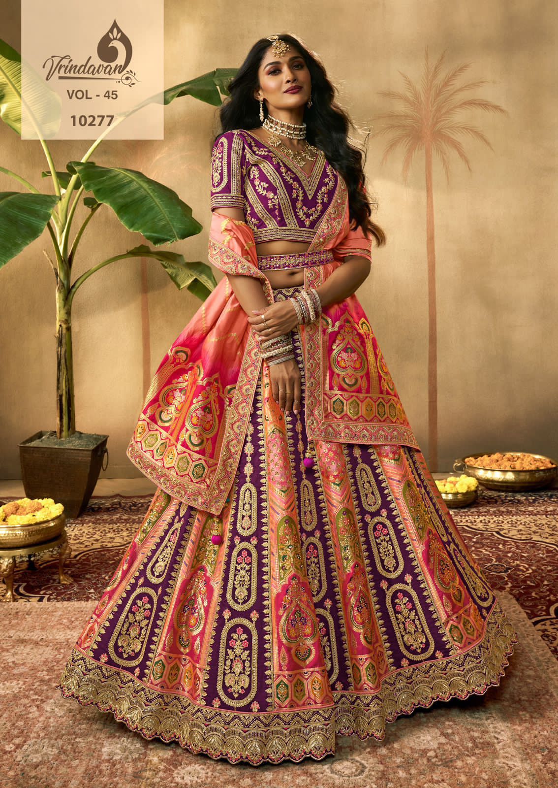 Vrindavan Vol-45 Royal Banarasi Silk Lehenga Choli
