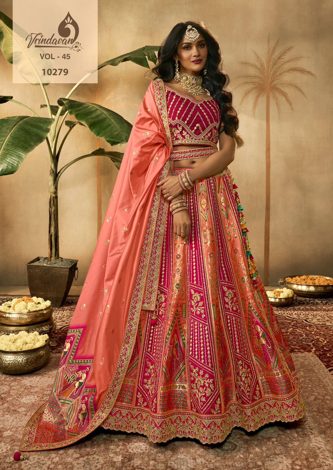 Vrindavan Vol-45 Royal Banarasi Silk Lehenga Choli