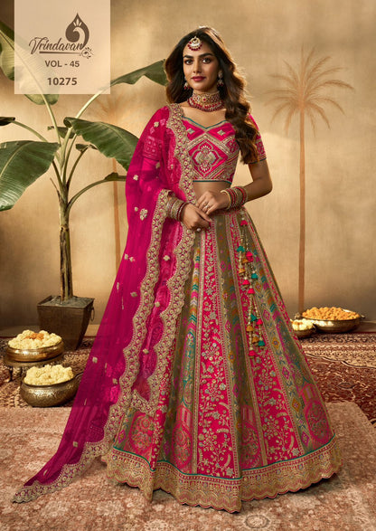 Vrindavan Vol-45 Royal Banarasi Silk Lehenga Choli