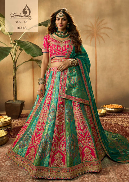 Vrindavan Vol-45 Royal Banarasi Silk Lehenga Choli