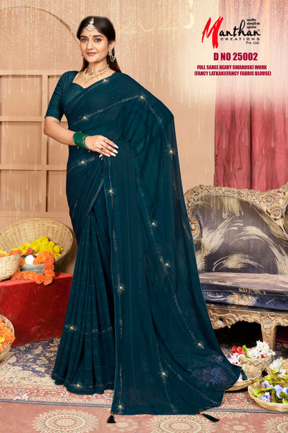 Vrishti-25002 Malishka Georgette Sarees