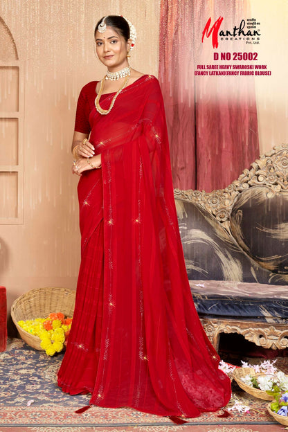 Vrishti-25002 Malishka Georgette Sarees