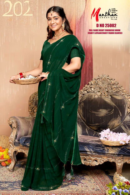 Vrishti-25002 Malishka Georgette Sarees