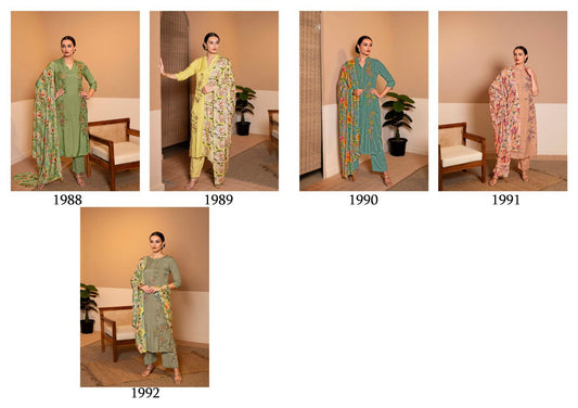 Waqt Saanja Viscose Muslin Pant Style Suits