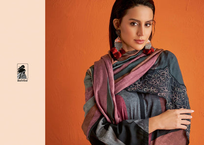 Wave Floral Sahiba Staple Twill Plazzo Style Suits