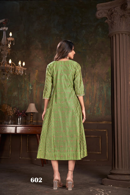 Wave Jivora Cotton Anarkali Kurtis