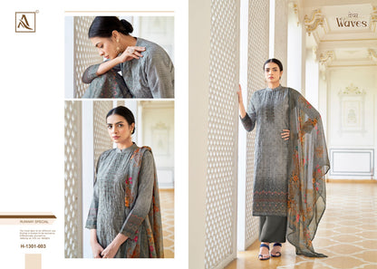 Waves Alok Viscose Muslin Pant Style Suits