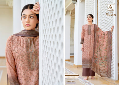 Waves Alok Viscose Muslin Pant Style Suits