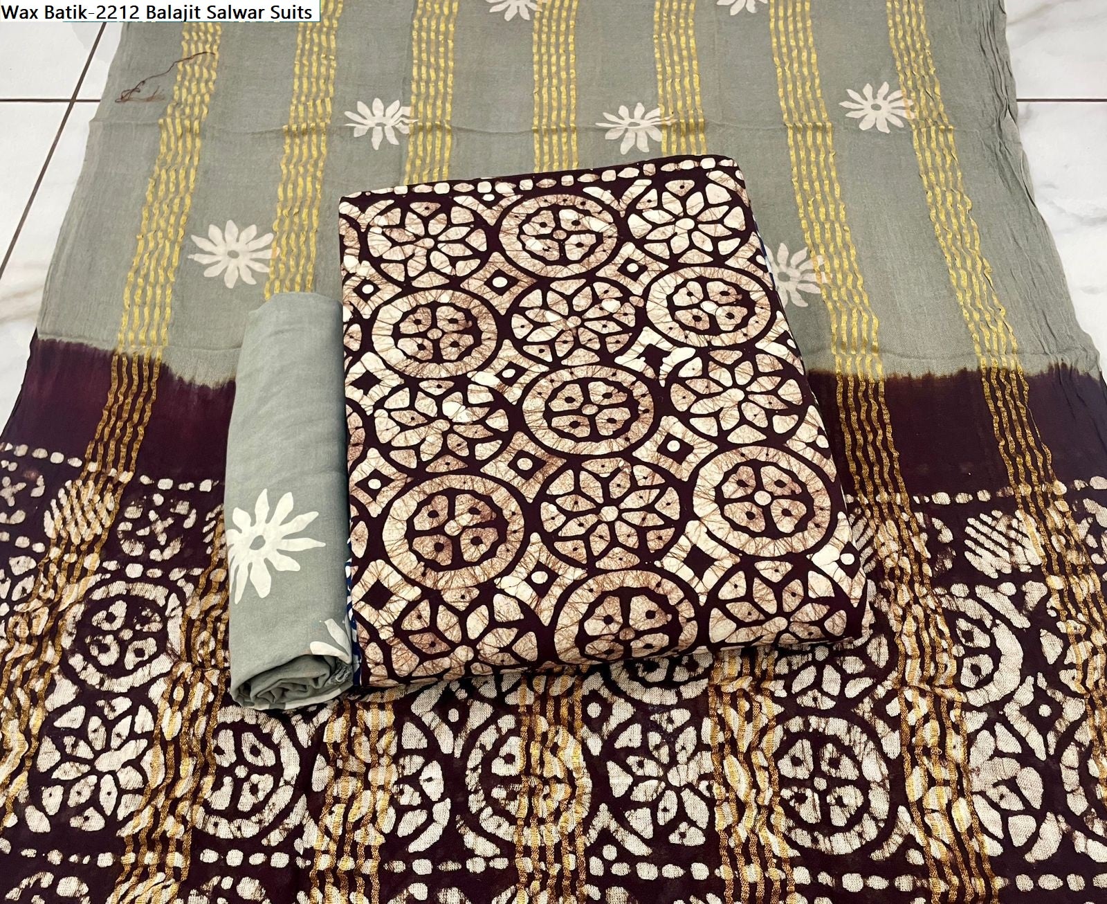 Wax Batik-2212 Balajit Rayon Salwar Suits