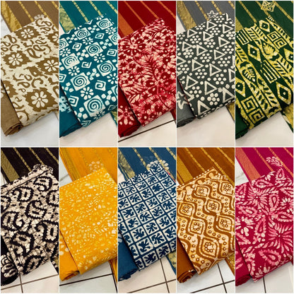 Wax Batik Self Matching Balajit Cotton Salwar Suits