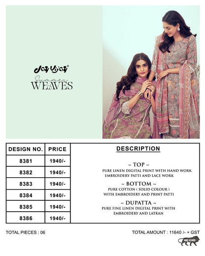 Weaves Jay Vijay Linen Pant Style Suits