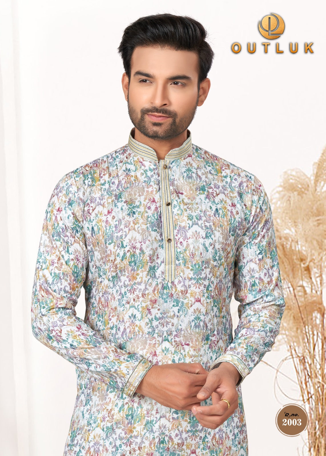 Wedding Collection Vol Outluk Mens Kurta Pajama - Main Image