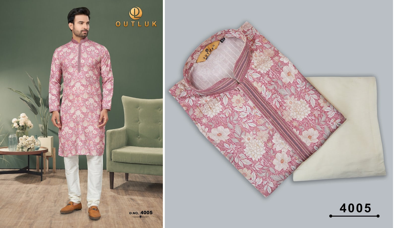 Wedding Collection Vol 4 Outluk Cotton Mens Kurta Pajama