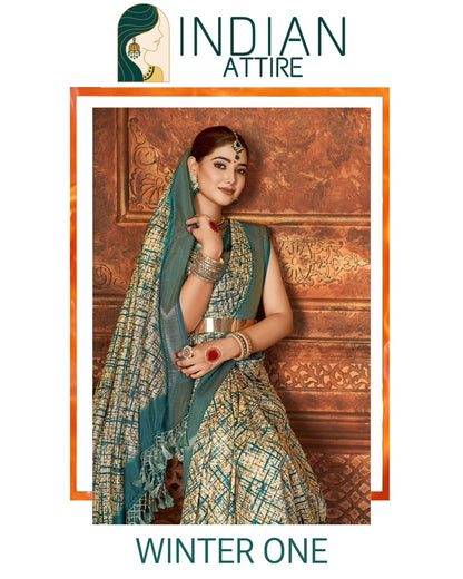 Winter One Indian Attire Dola Silk Sarees