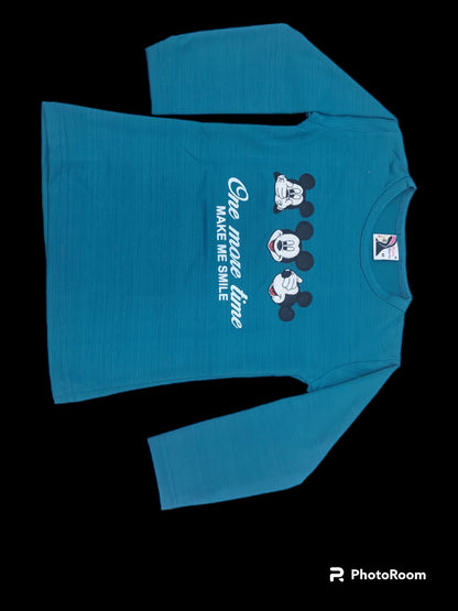 Winter Wear Kitty Lycra Women Tshirt
