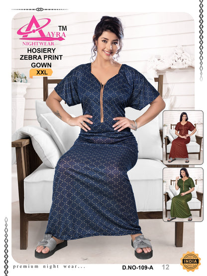 Xxl-1402 Aayra Hosiery Night Gowns