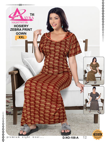 Xxl-1402 Aayra Hosiery Night Gowns