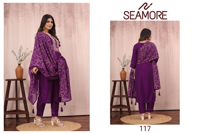 Yaami Seamore Chinon Readymade Pant Style Suits