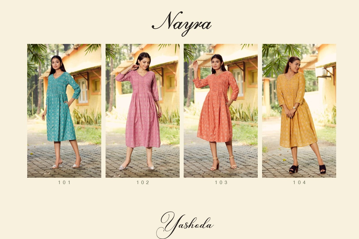 Yashoda Nayra Silk Anarkali Kurtis