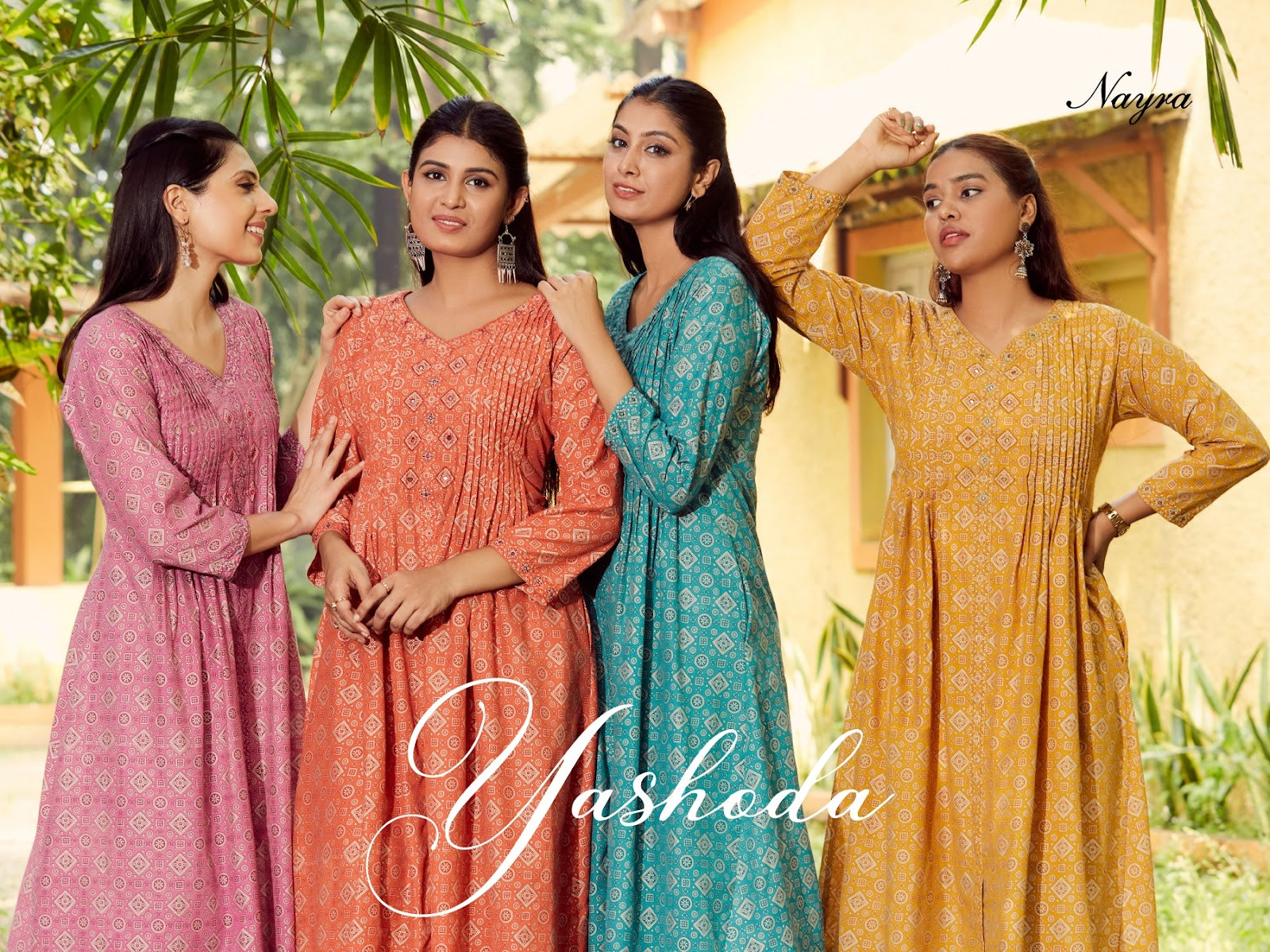 Yashoda Nayra Silk Anarkali Kurtis