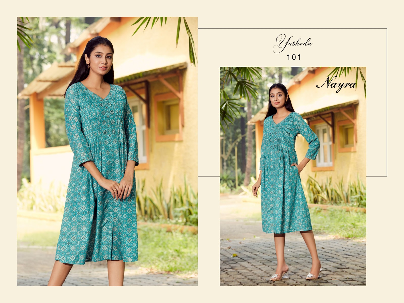 Yashoda Nayra Silk Anarkali Kurtis