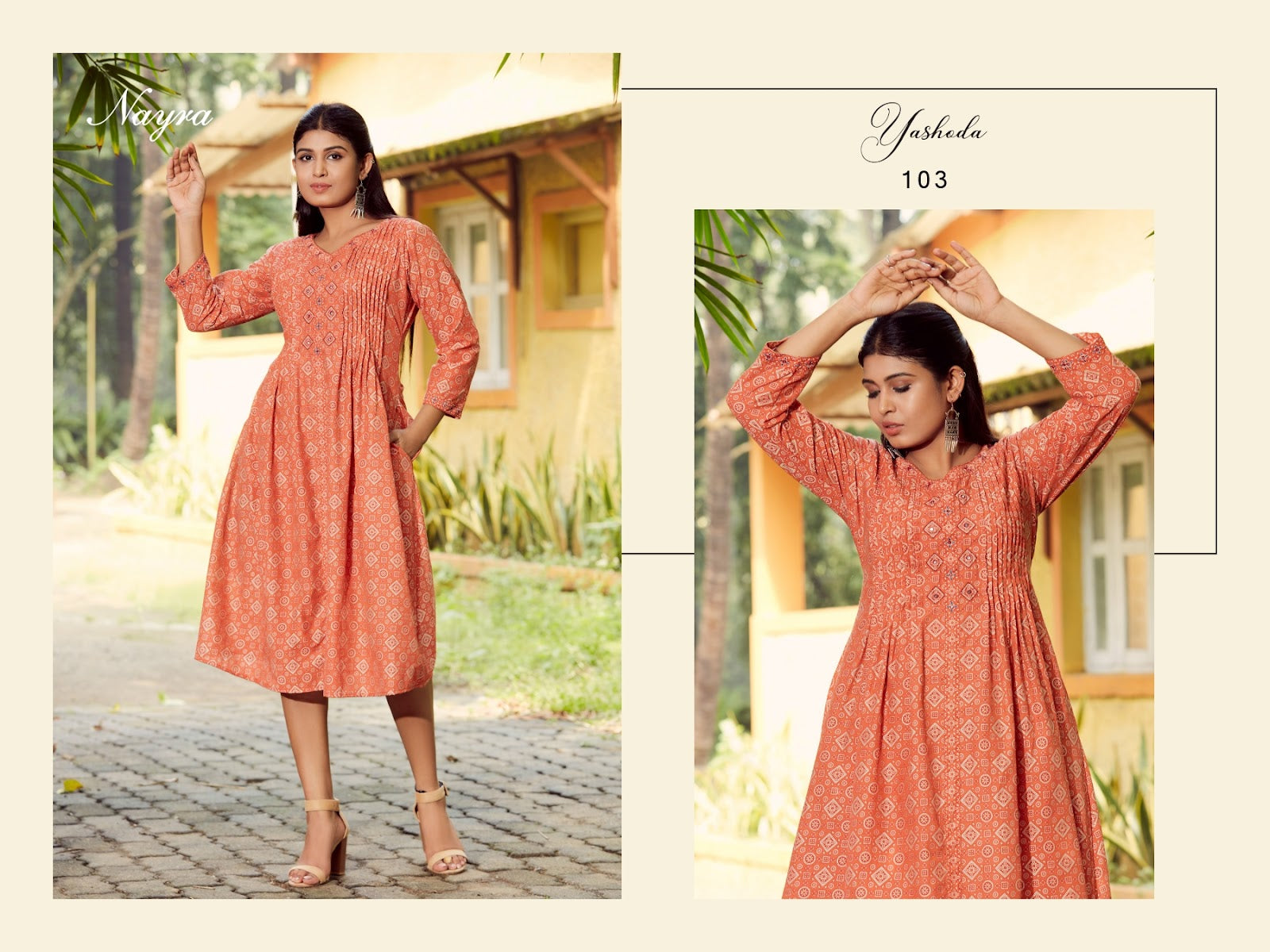 Yashoda Nayra Silk Anarkali Kurtis