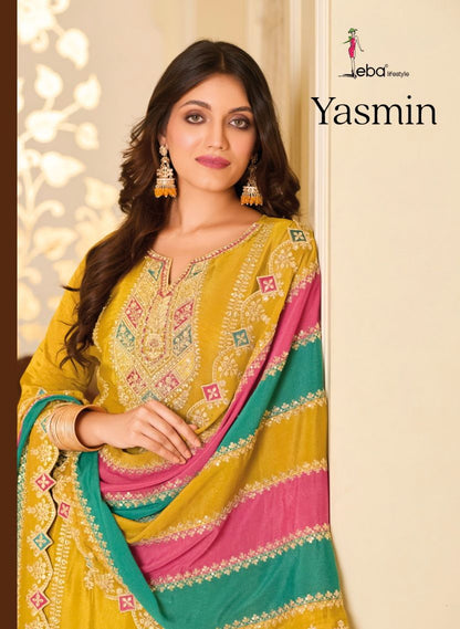 Yasmin Eba Lifestyle Silk Readymade Pant Style Suits