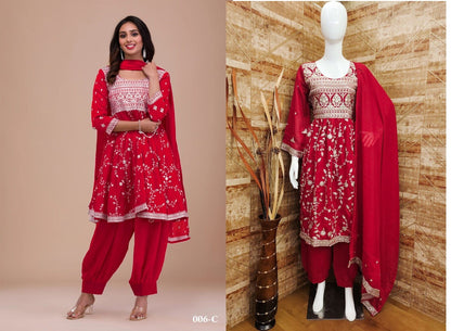 Yd 006 Kaleesha Fashion Vichitra Silk Readymade Suits