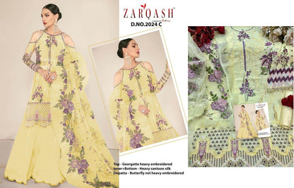 Z 2024 Zarqash Georgette Pakistani Salwar Suits