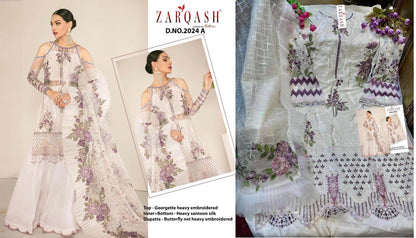 Z 2024 Zarqash Georgette Pakistani Salwar Suits