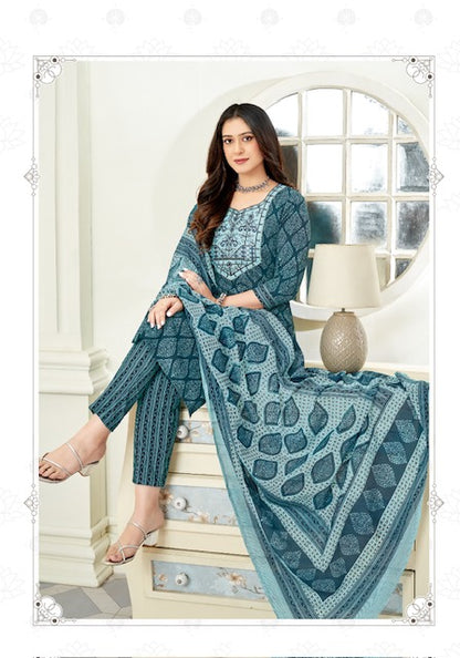 Zaara Vol 1 Miss World Choice Slub Cotton Pant Style Suits