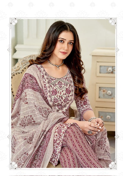 Zaara Vol 1 Miss World Choice Slub Cotton Pant Style Suits