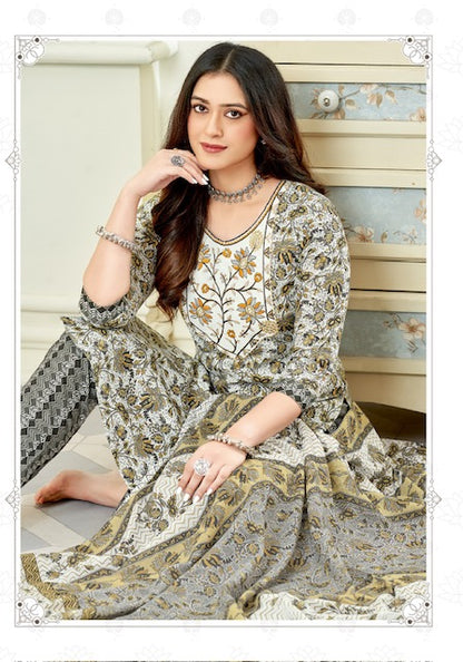 Zaara Vol 1 Miss World Choice Slub Cotton Pant Style Suits