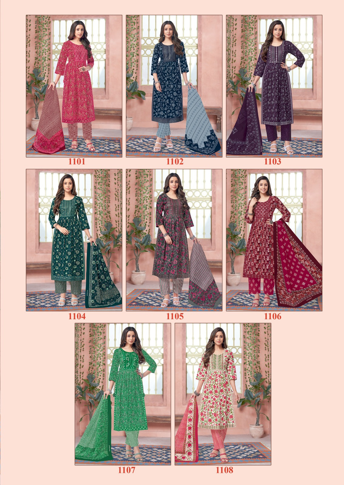 Zaara Vol 1 Shree Ganesh Cotton Readymade Pant Style Suits