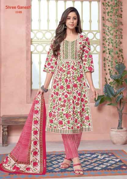 Zaara Vol 1 Shree Ganesh Cotton Readymade Pant Style Suits