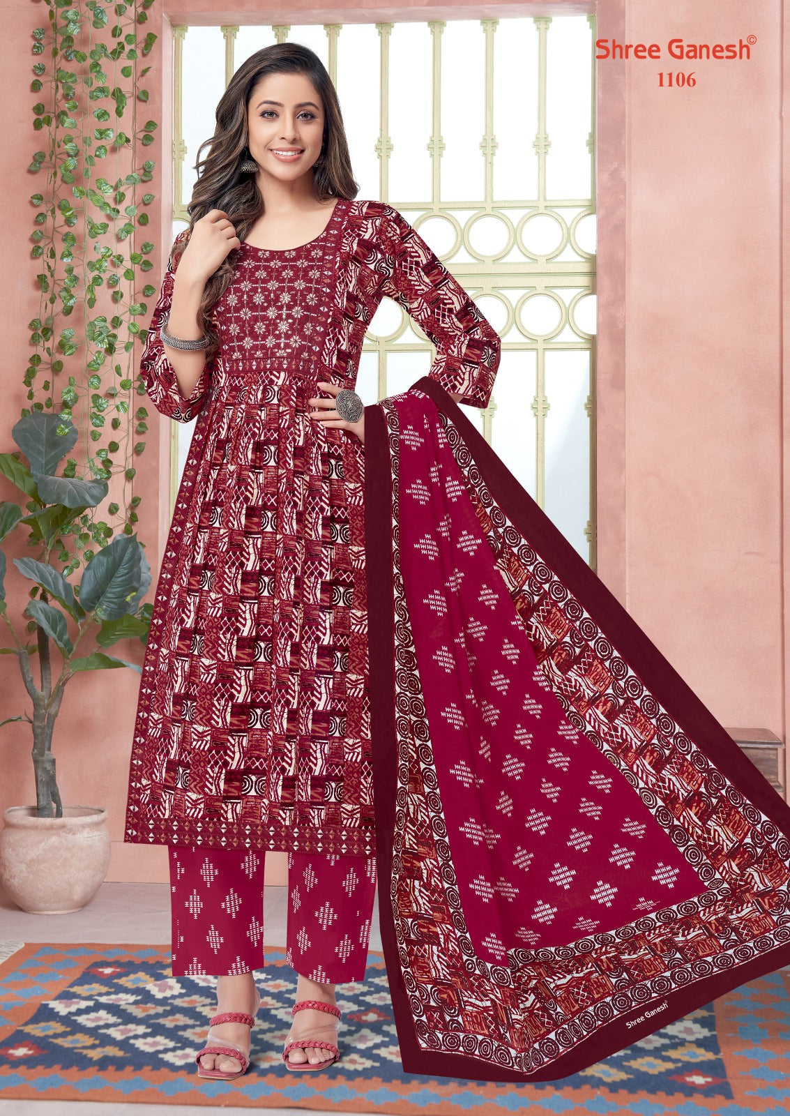 Zaara Vol 1 Shree Ganesh Cotton Readymade Pant Style Suits