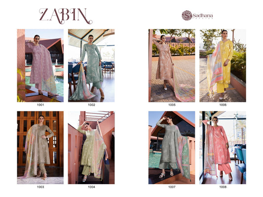 Zabin Sadhana Jaam Cotton Pant Style Suits
