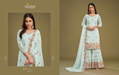 Zaida Vol 11 Alizeh Georgette Sharara Style Suits