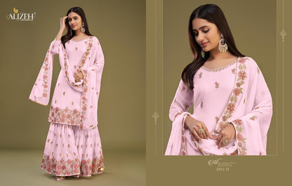 Zaida Vol 11 Alizeh Georgette Sharara Style Suits