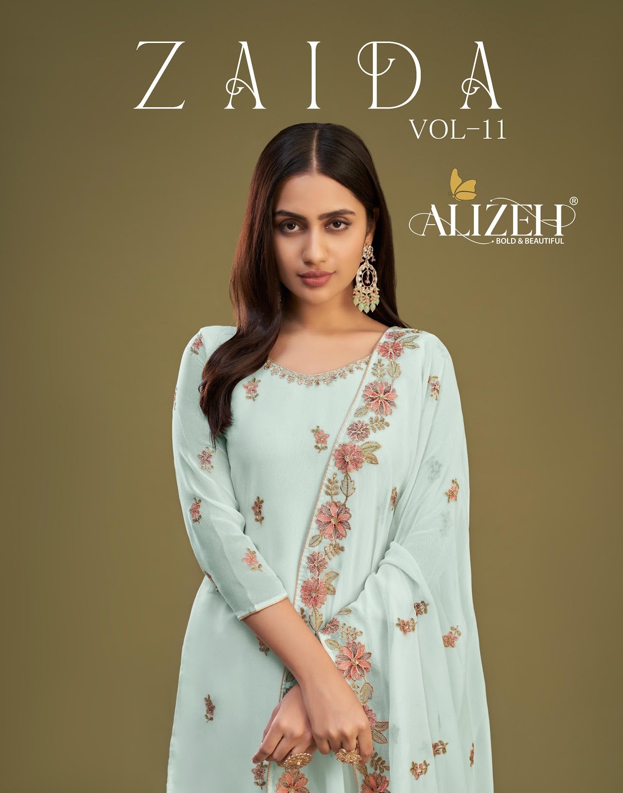 Zaida Vol 11 Alizeh Georgette Sharara Style Suits