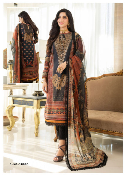 Zara Ali Firdous Vol 10 Keval Fab Karachi Salwar Suits