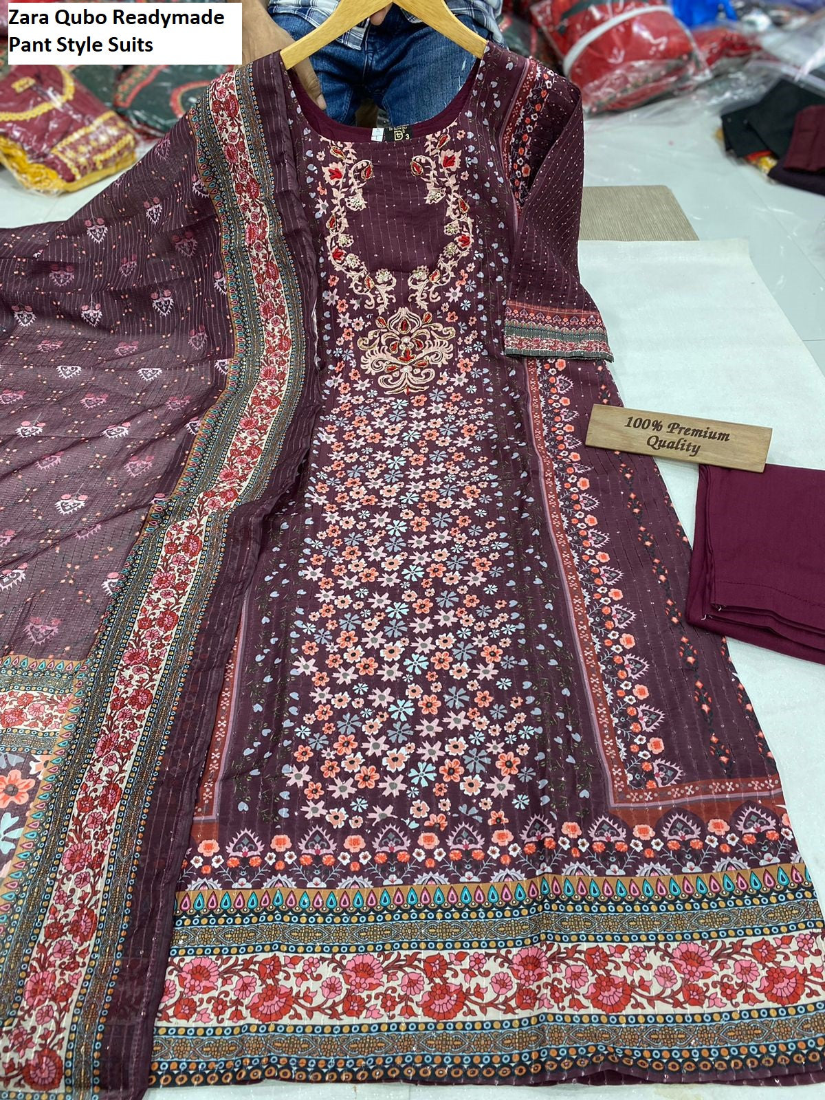 Zara Qubo Muslin Readymade Pant Style Suits