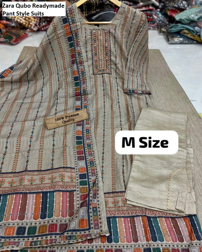 Zara Qubo Muslin Readymade Pant Style Suits