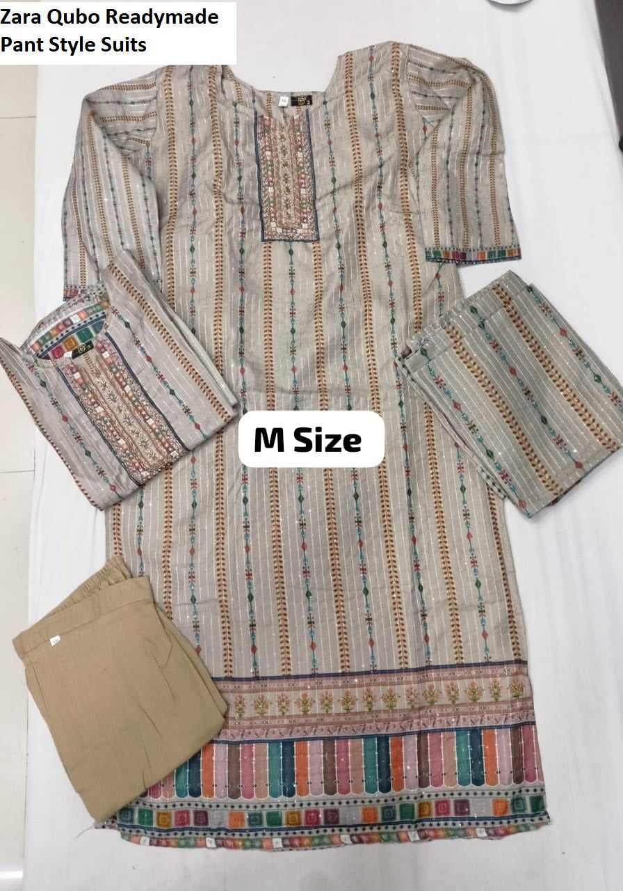 Zara Qubo Muslin Readymade Pant Style Suits