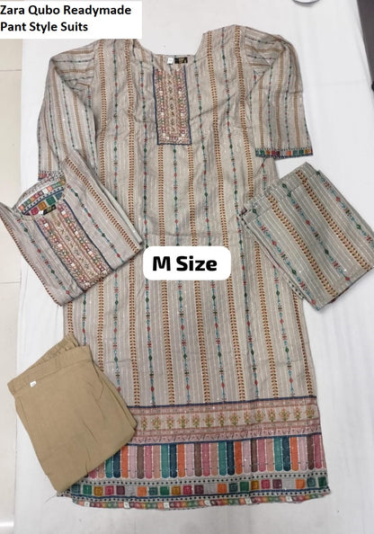 Zara Qubo Muslin Readymade Pant Style Suits