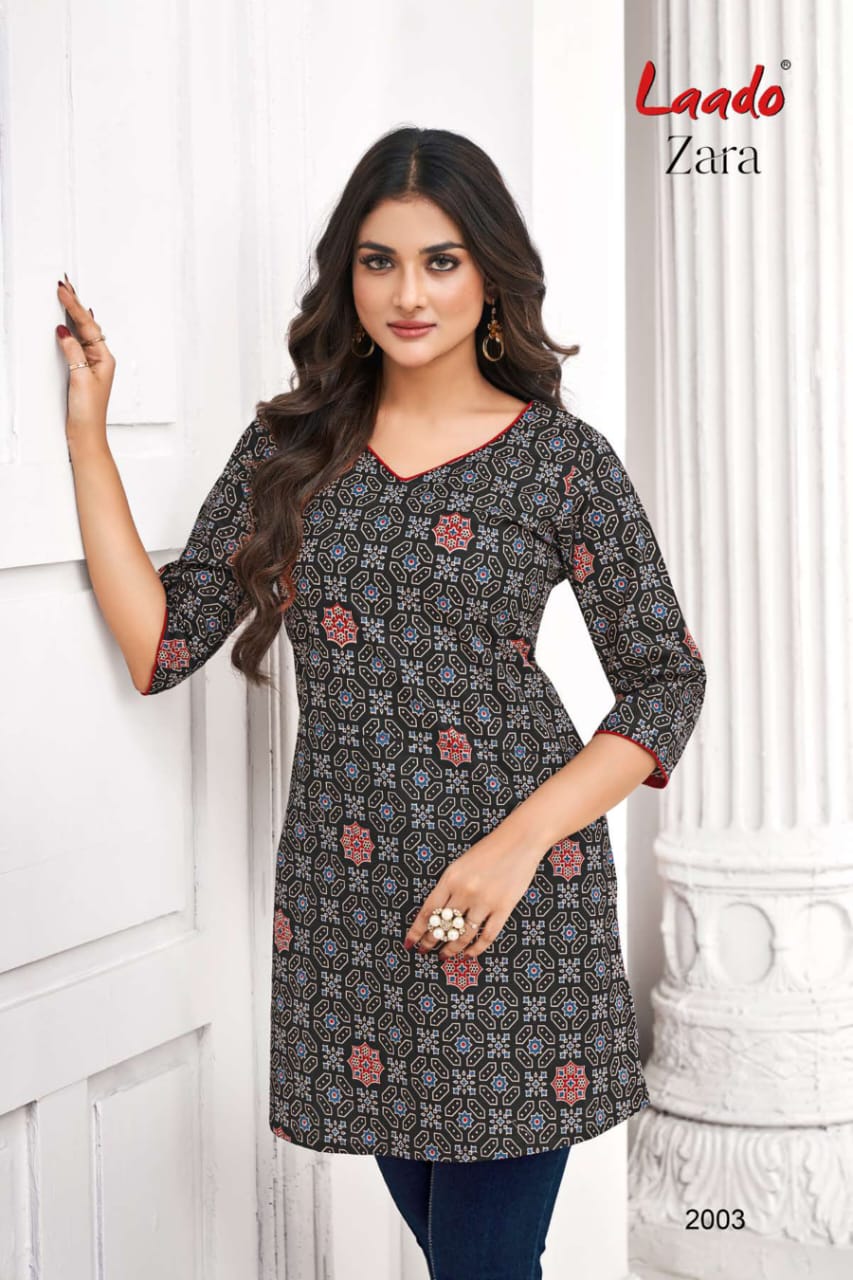 Zara Vol 2 Laado Cotton Short Kurtis