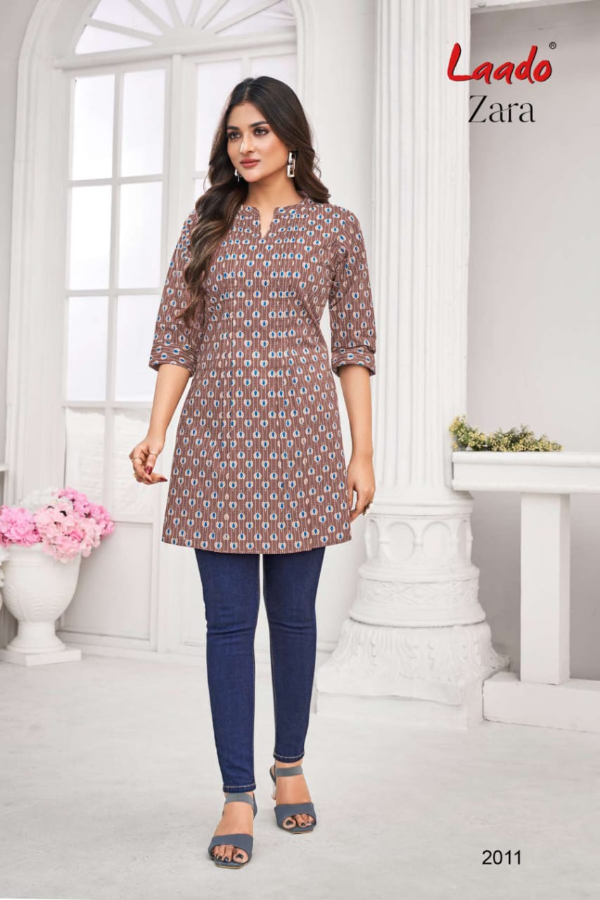 Zara Vol 2 Laado Cotton Short Kurtis