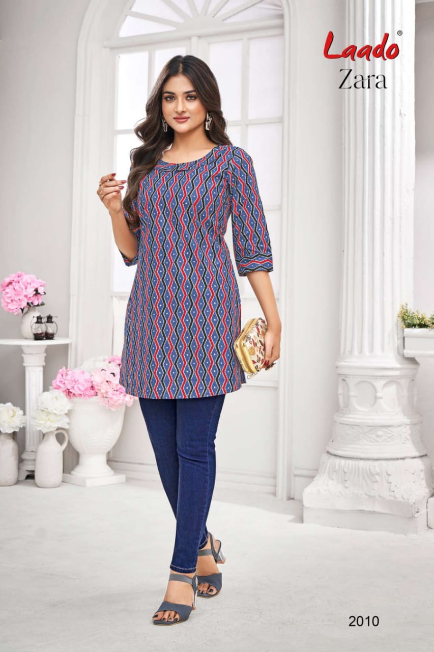 Zara Vol 2 Laado Cotton Short Kurtis