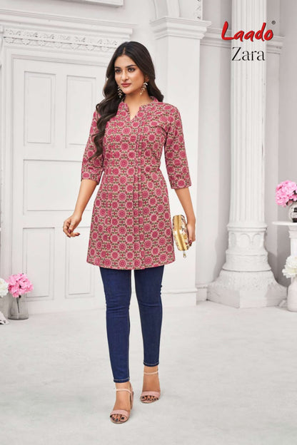 Zara Vol 2 Laado Cotton Short Kurtis